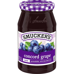 Concord Grape Jam front center with packaging