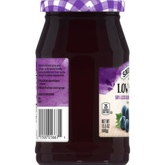 Low Sugar™ Reduced Sugar Concord Grape Jelly left with packaging