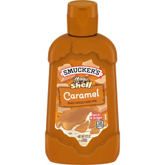 Magic Shell® Caramel Topping front center with packaging
