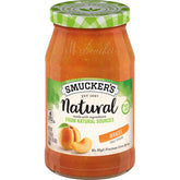 Natural Apricot Fruit Spread front center with packaging