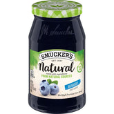 Natural Blueberry Fruit Spread front center with packaging