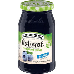 Natural Blueberry Fruit Spread front right with packaging