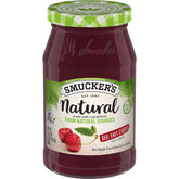 Natural Red Tart Cherry Fruit Spread front center with packaging
