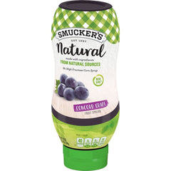 Smucker's® Natural Concord Grape Squeezable Fruit Spread front right with packaging