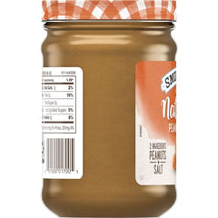 Natural Creamy Peanut Butter left with packaging