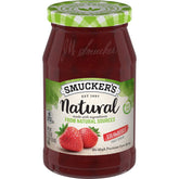 Natural Strawberry Fruit Spread front center with packaging