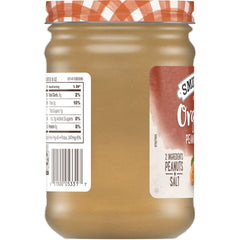 Organic Chunky Peanut Butter left with packaging