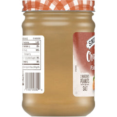 Organic Creamy Peanut Butter left with packaging