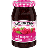 Red Raspberry Preserves front center with packaging