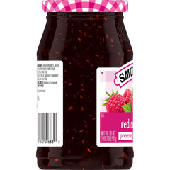 Red Raspberry Preserves left with packaging
