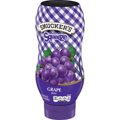 Squeeze™ Grape Jelly front right with packaging