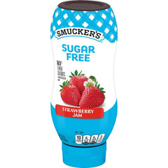 Squeeze Sugar Free Strawberry Jam front right with packaging