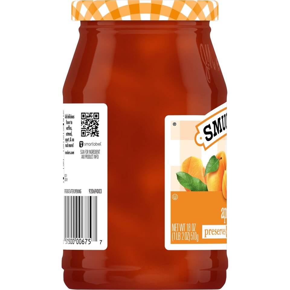 Apricot Preserves left with packaging