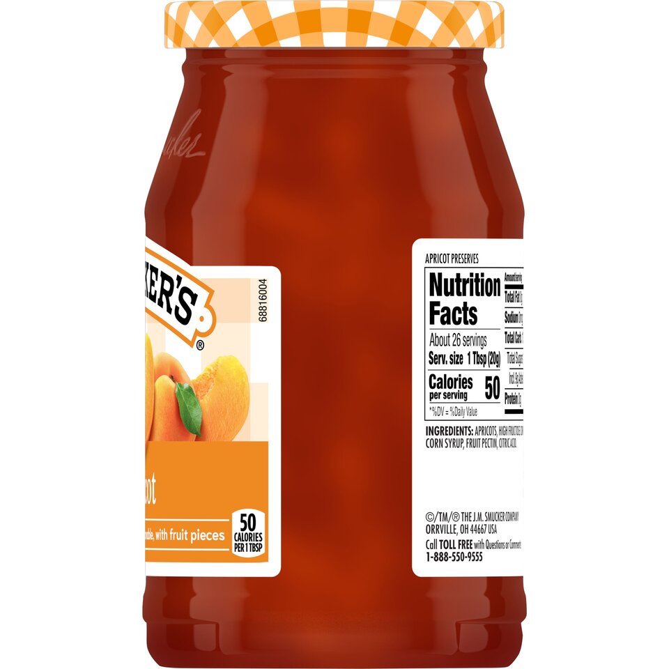 Apricot Preserves right with packaging