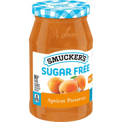 Sugar Free Apricot Preserves front left with packaging