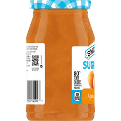 Sugar Free Apricot Preserves left with packaging