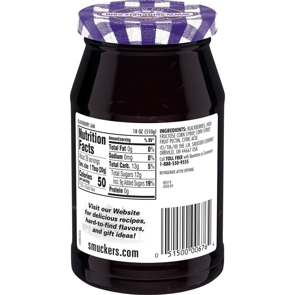 Blackberry Jam back center with packaging