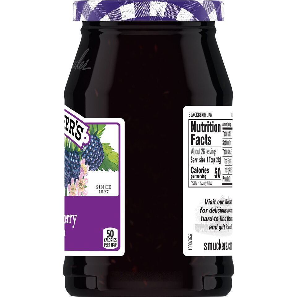 Blackberry Jam right with packaging