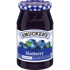 Blueberry Preserves front center with packaging