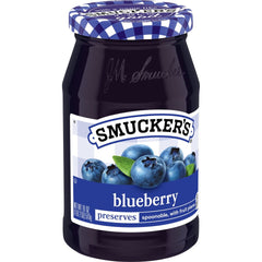 Blueberry Preserves front left with packaging