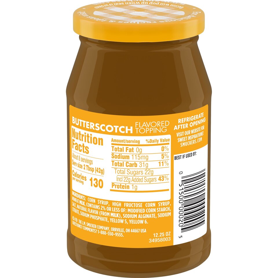 Butterscotch back center with packaging
