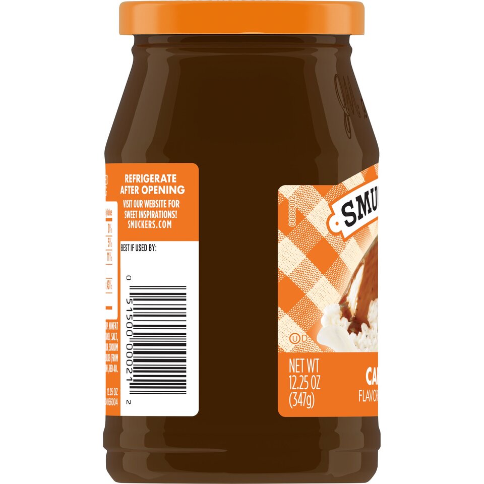 Caramel left with packaging