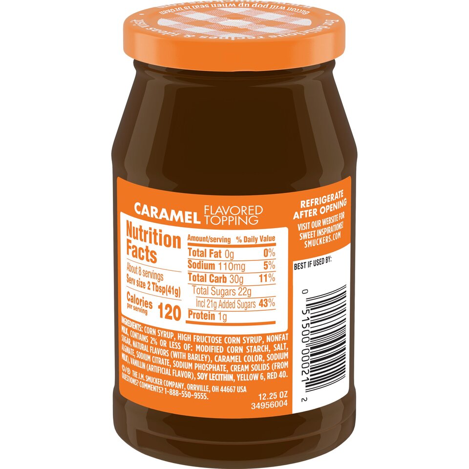 Caramel back center with packaging