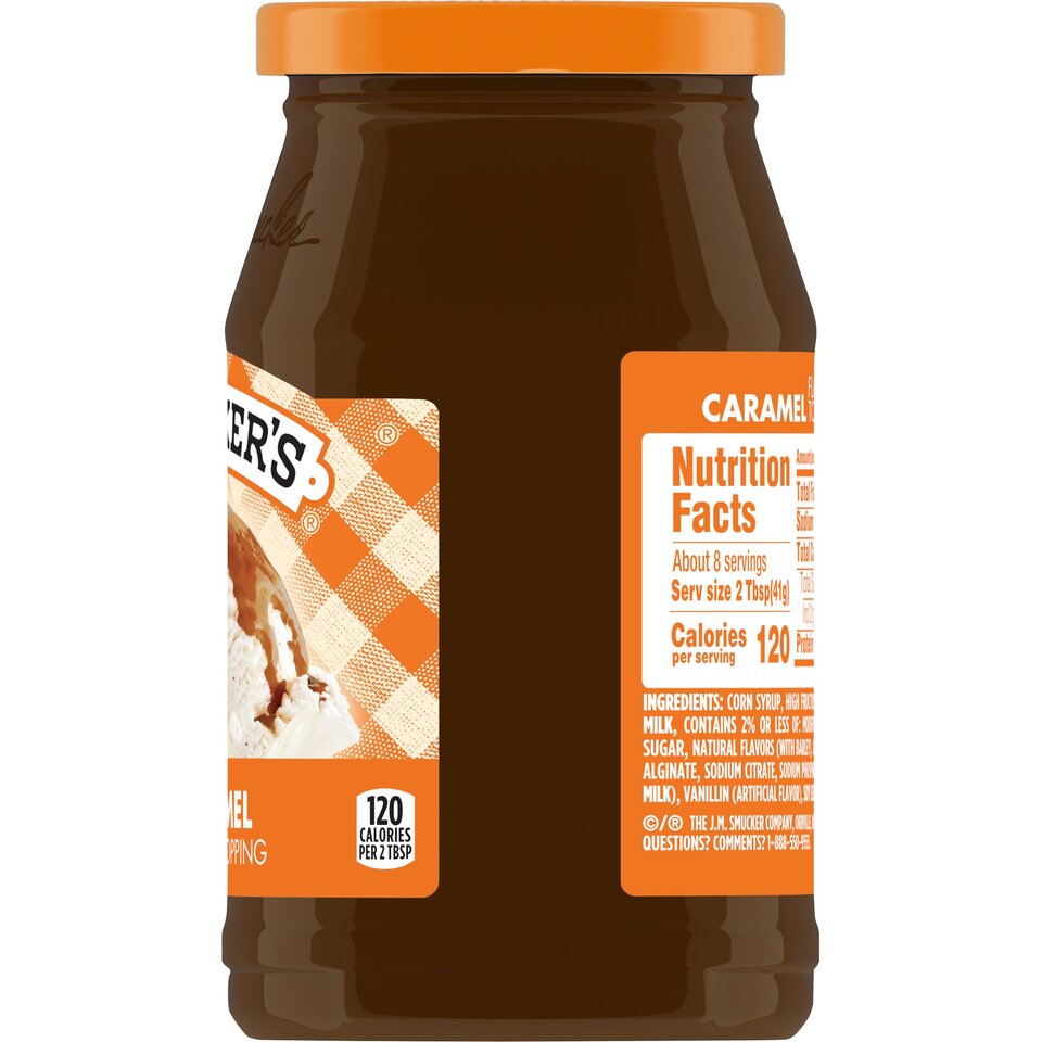 Caramel right with packaging