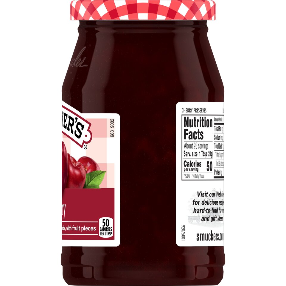 Cherry Preserves right with packaging