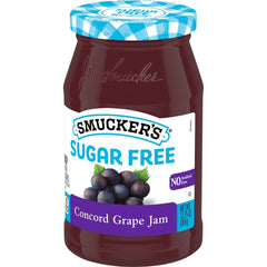 Sugar Free Concord Grape Jam front right with packaging