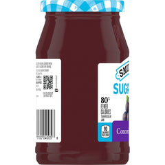 Sugar Free Concord Grape Jam left with packaging