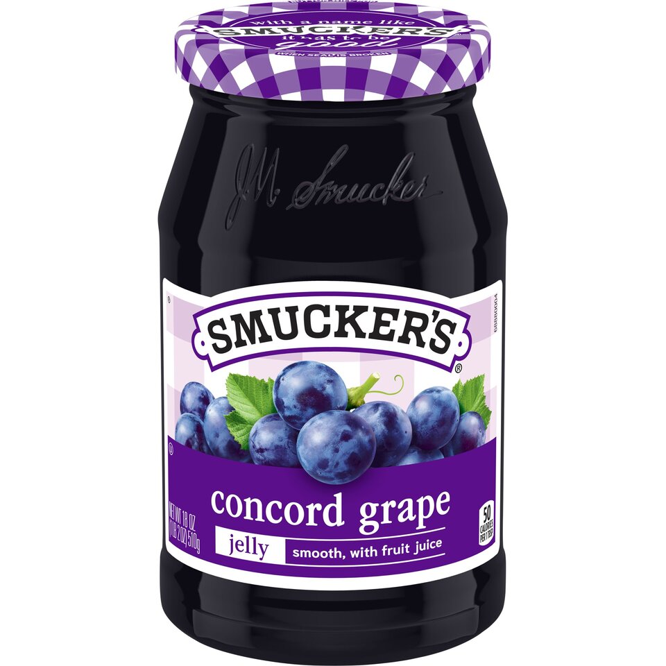 Concord Grape Jelly front center with packaging