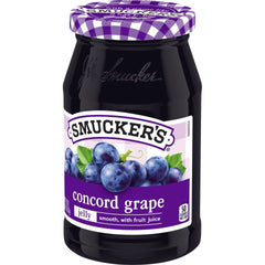 Concord Grape Jelly front right with packaging