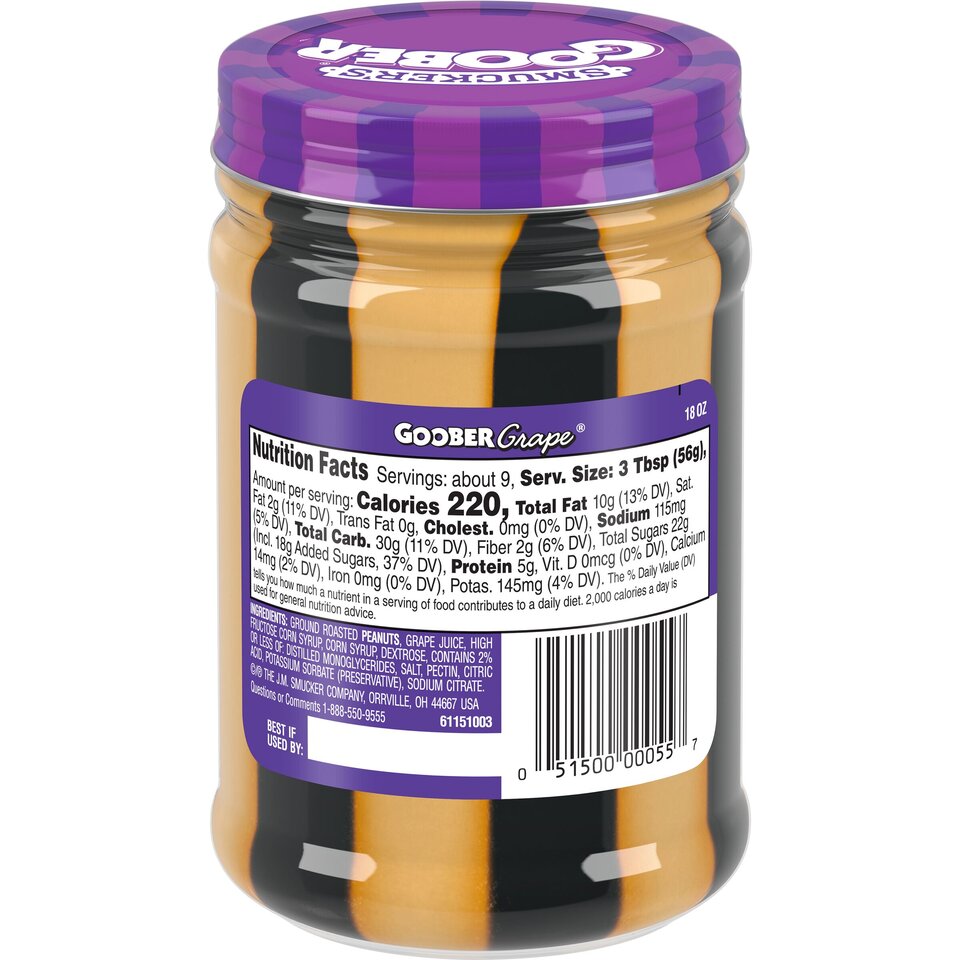 Goober Grape® back center with packaging