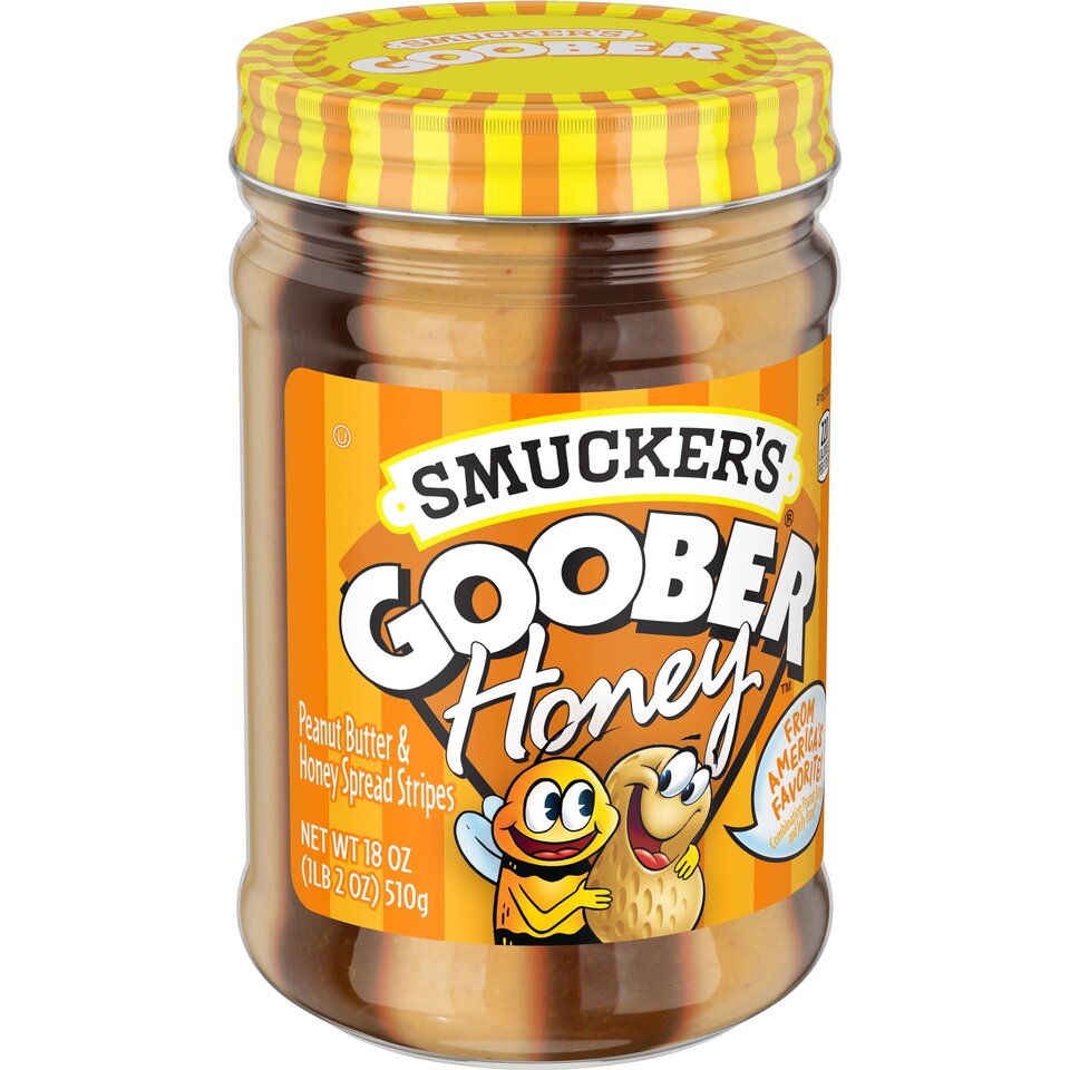 Goober® Honey front left with packaging