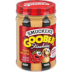 Goober Strawberry® front left with packaging