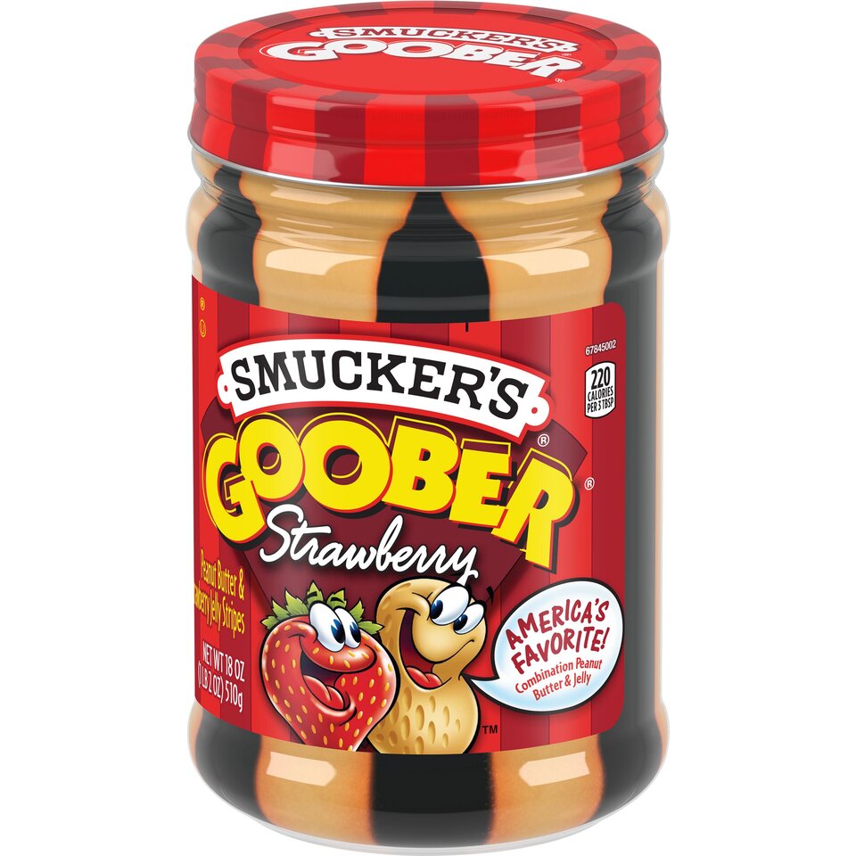 Goober Strawberry® front right with packaging