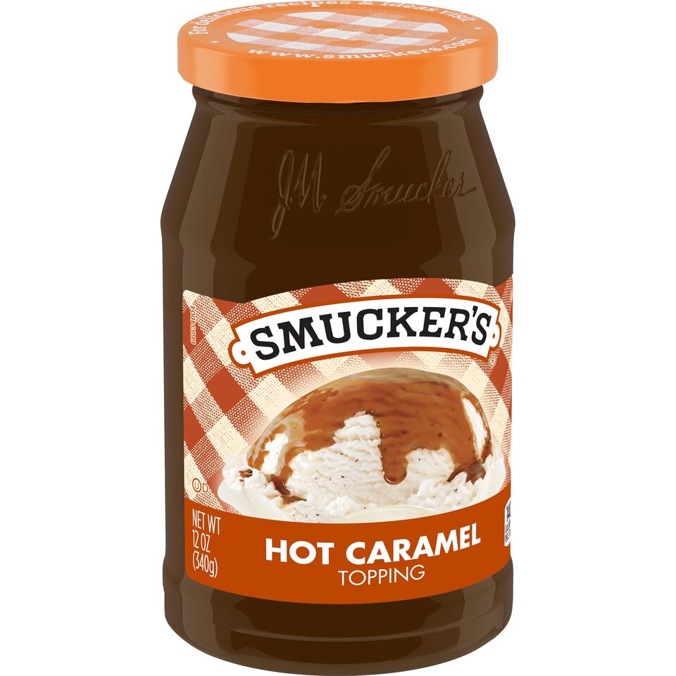 Hot Caramel front left with packaging
