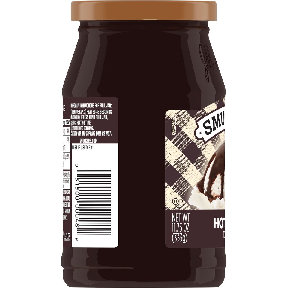 Hot Fudge left with packaging