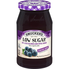 Low Sugar™ Reduced Sugar Concord Grape Jelly front center with packaging