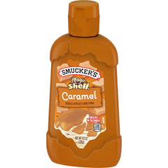 Magic Shell® Caramel Topping front right with packaging