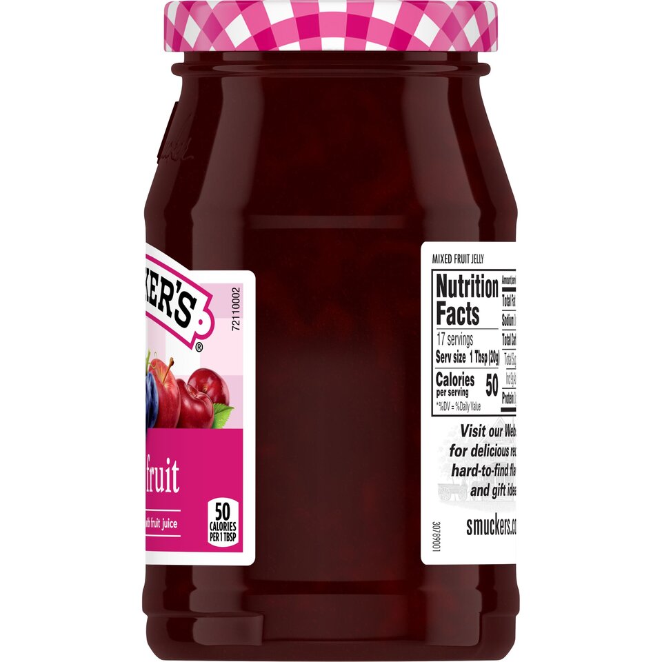 Mixed Fruit Jelly right with packaging