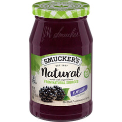 Natural Blackberry Fruit Spread front center with packaging