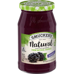 Natural Blackberry Fruit Spread front left with packaging