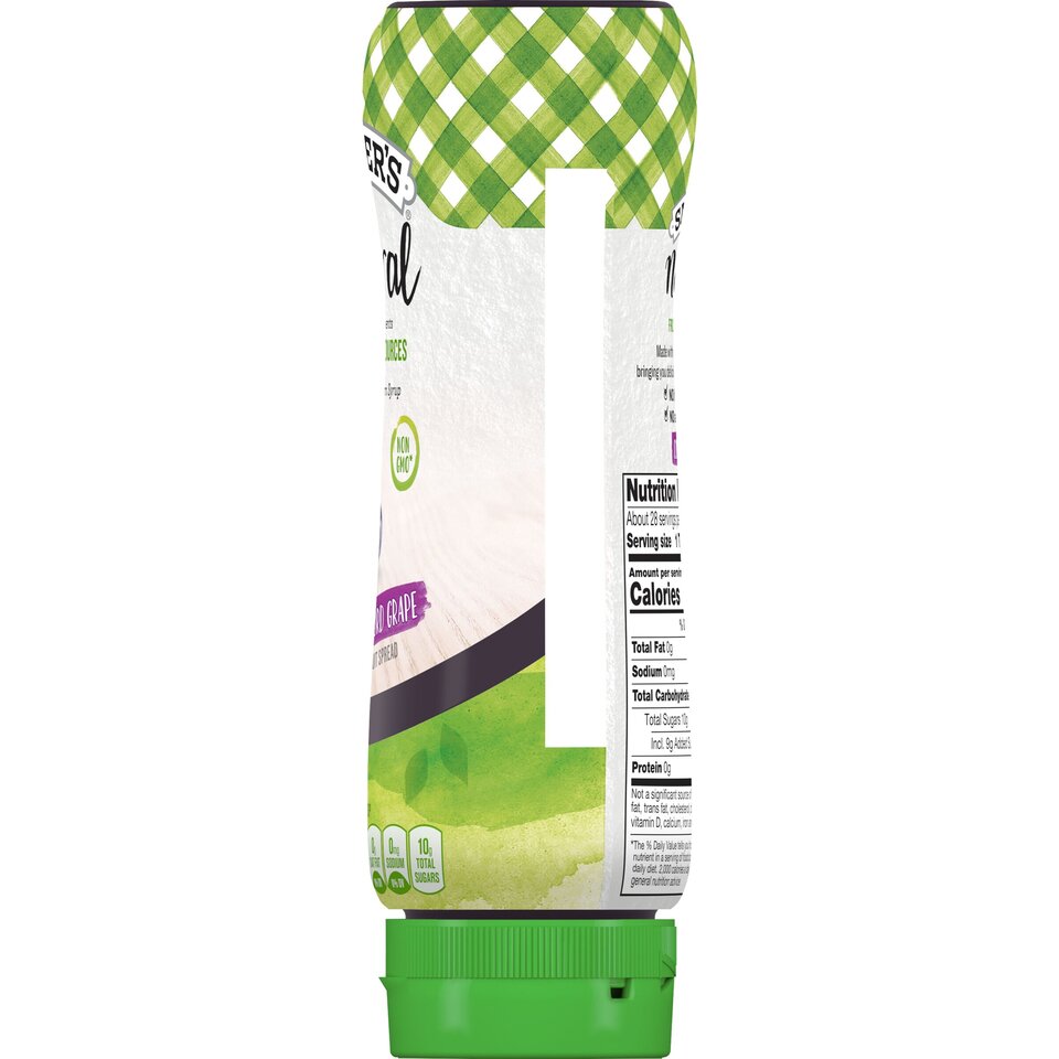 Smucker's® Natural Concord Grape Squeezable Fruit Spread right with packaging