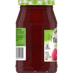Natural Red Raspberry Fruit Spread left with packaging