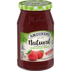 Natural Strawberry Fruit Spread front left with packaging