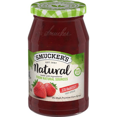 Natural Strawberry Fruit Spread front right with packaging
