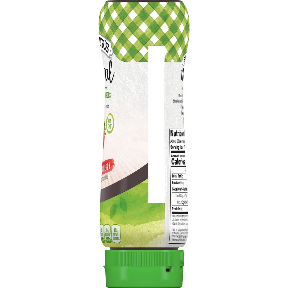 Smucker's® Natural Strawberry Squeezable Fruit Spread right with packaging
