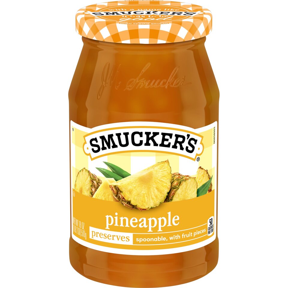 Pineapple Preserves front center with packaging